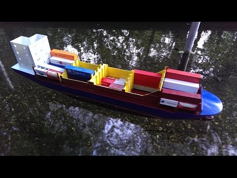 RC Containerschiff H0 Teil 2