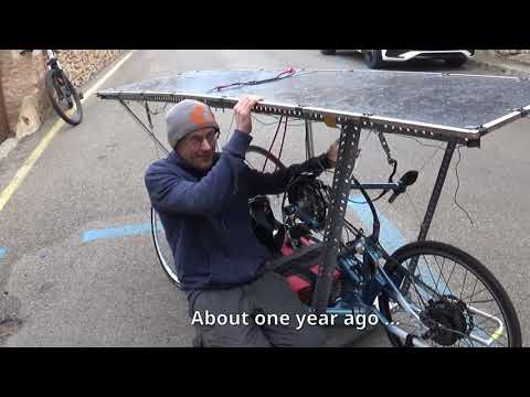 Solar Electric Handbike on Tour (test drive) – Solarbike Eigenbau Teil 2